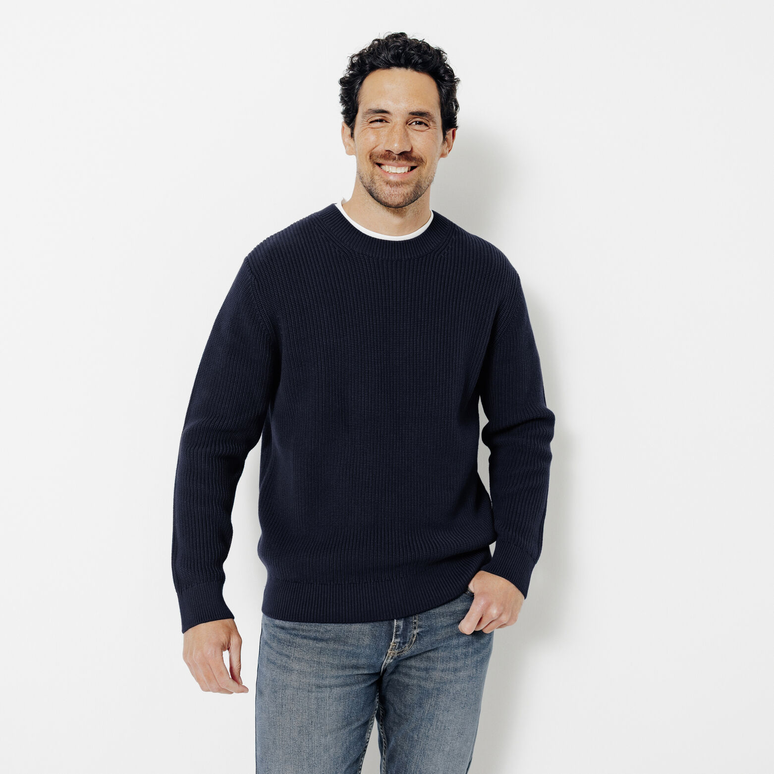 Pull col rond en c&ocirc;te