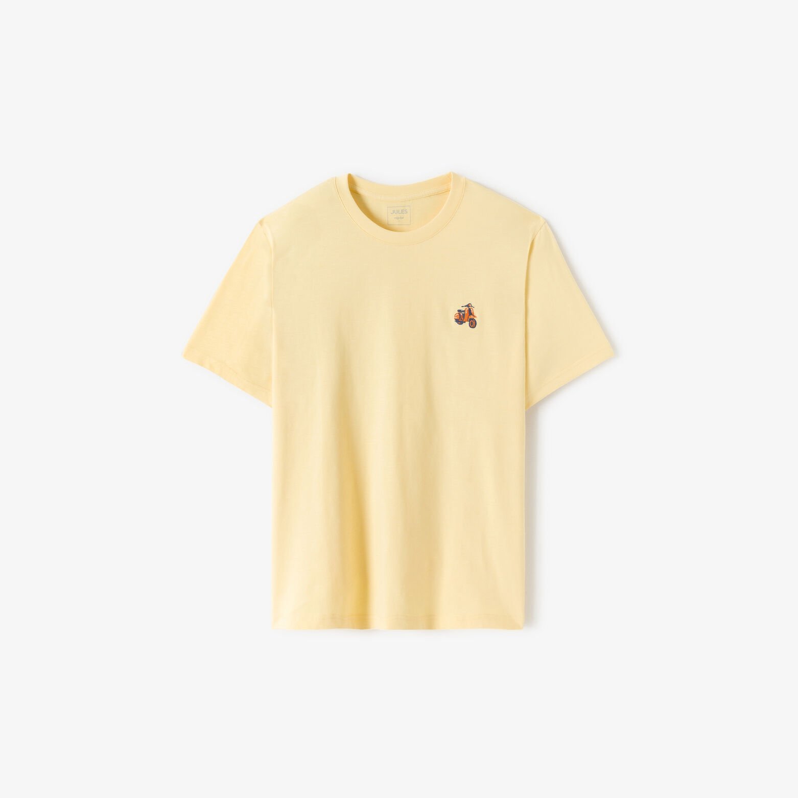 Tee shirt mati&egrave;re flamm&eacute;e broderie poitrine