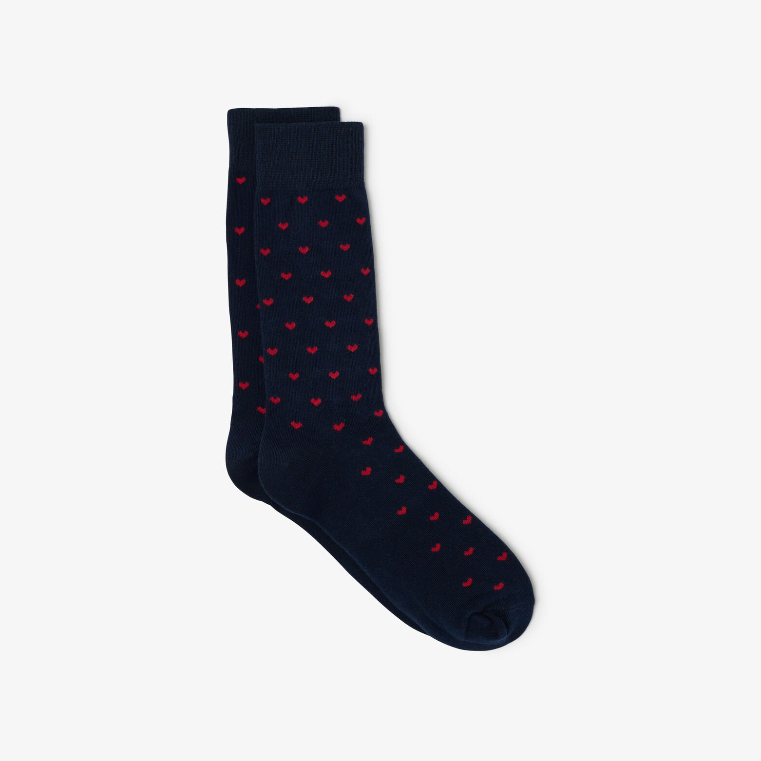 Chaussettes imprim&eacute; "coeur" Saint-Valentin