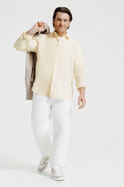 Chemise en lin unie
