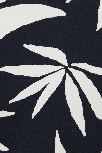 Chemisette en coton motif hawa&iuml;en