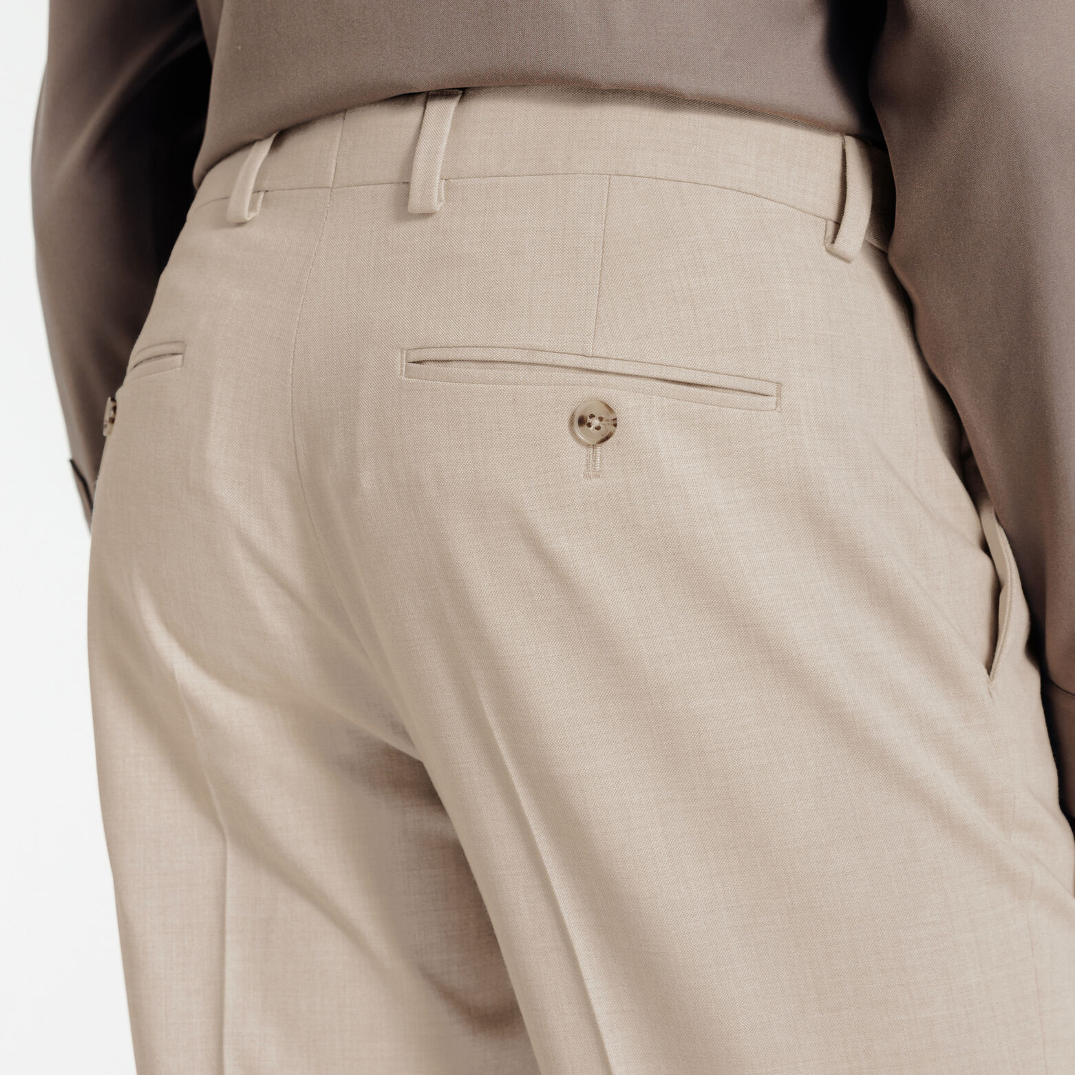 Pantalon de costume confort bi-ton