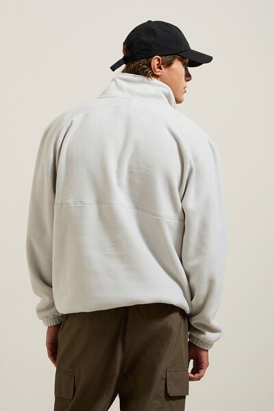 Sweat col montant zipp&eacute; polaire