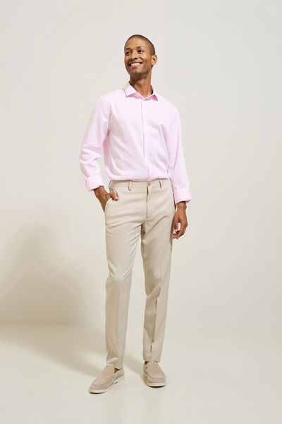 Chemise sans repassage en coton