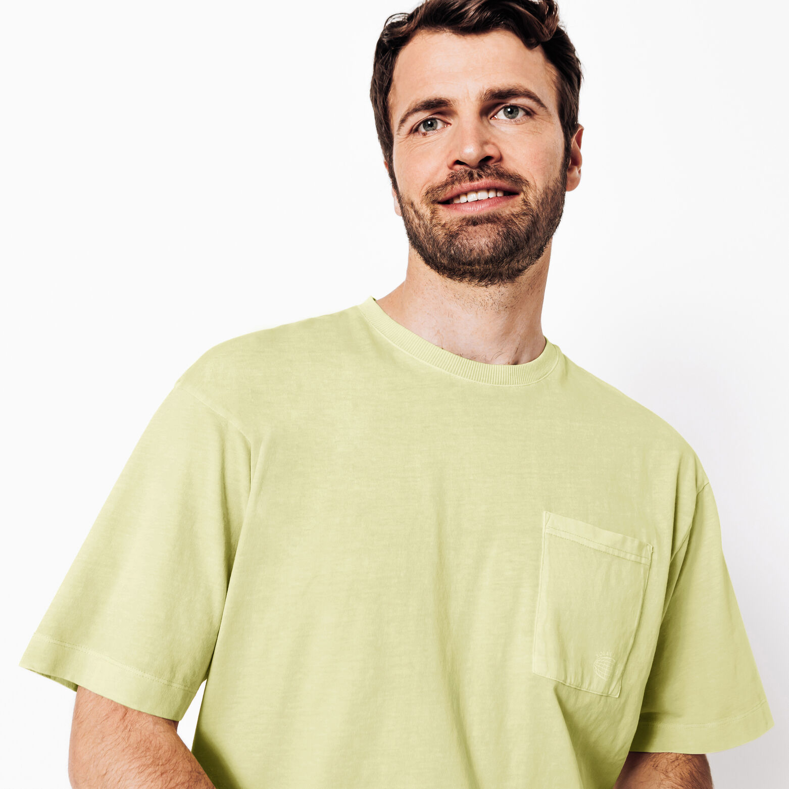 Tee shirt coton poche poitrine