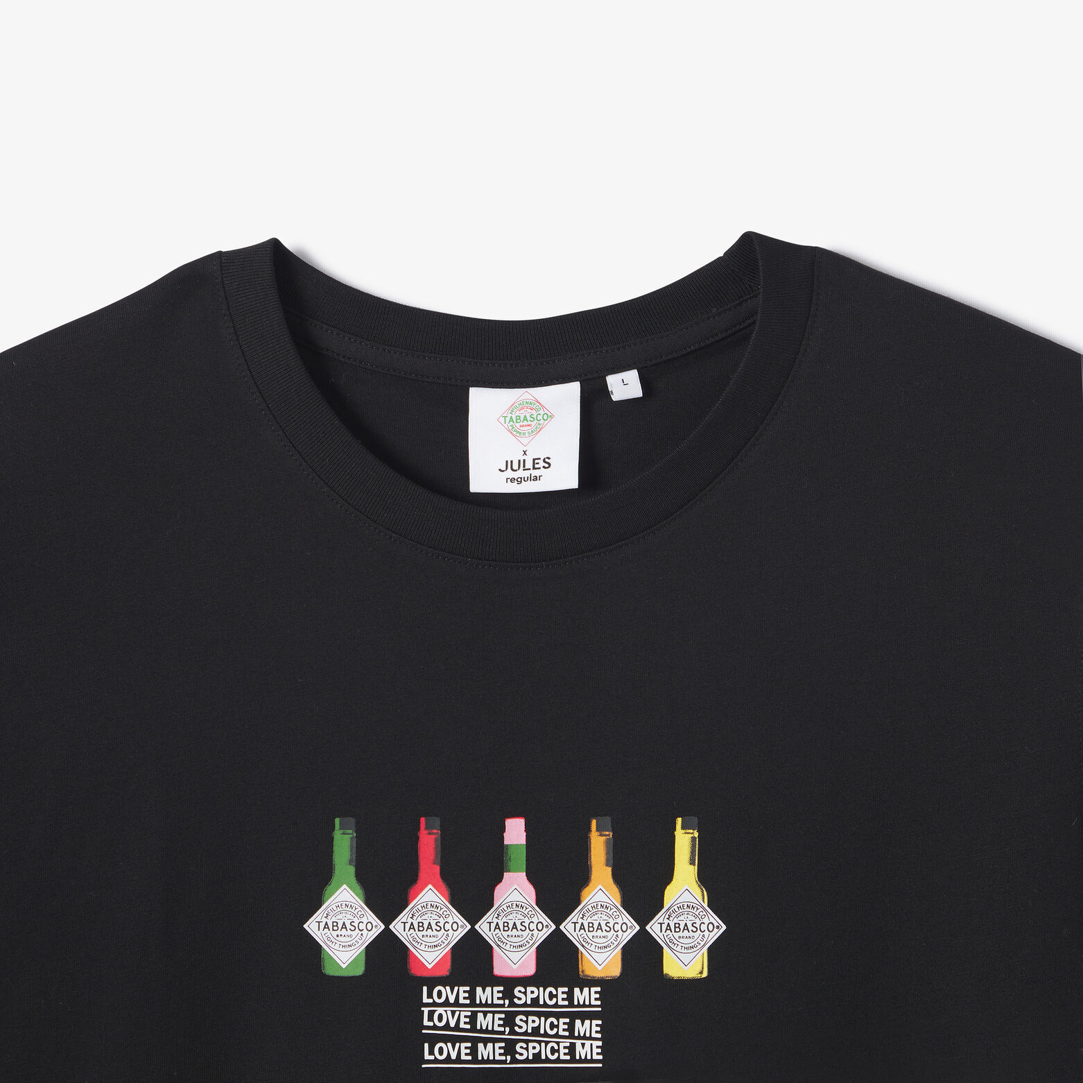 Tee shirt imprim&eacute; poitrine licence Tabasco