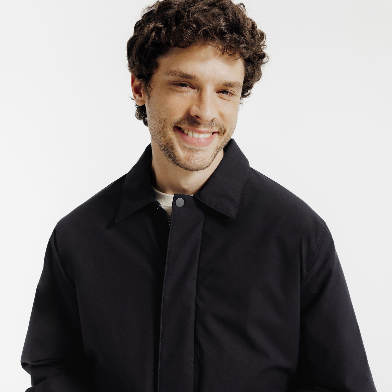 Blouson col chemise rembourr&eacute;