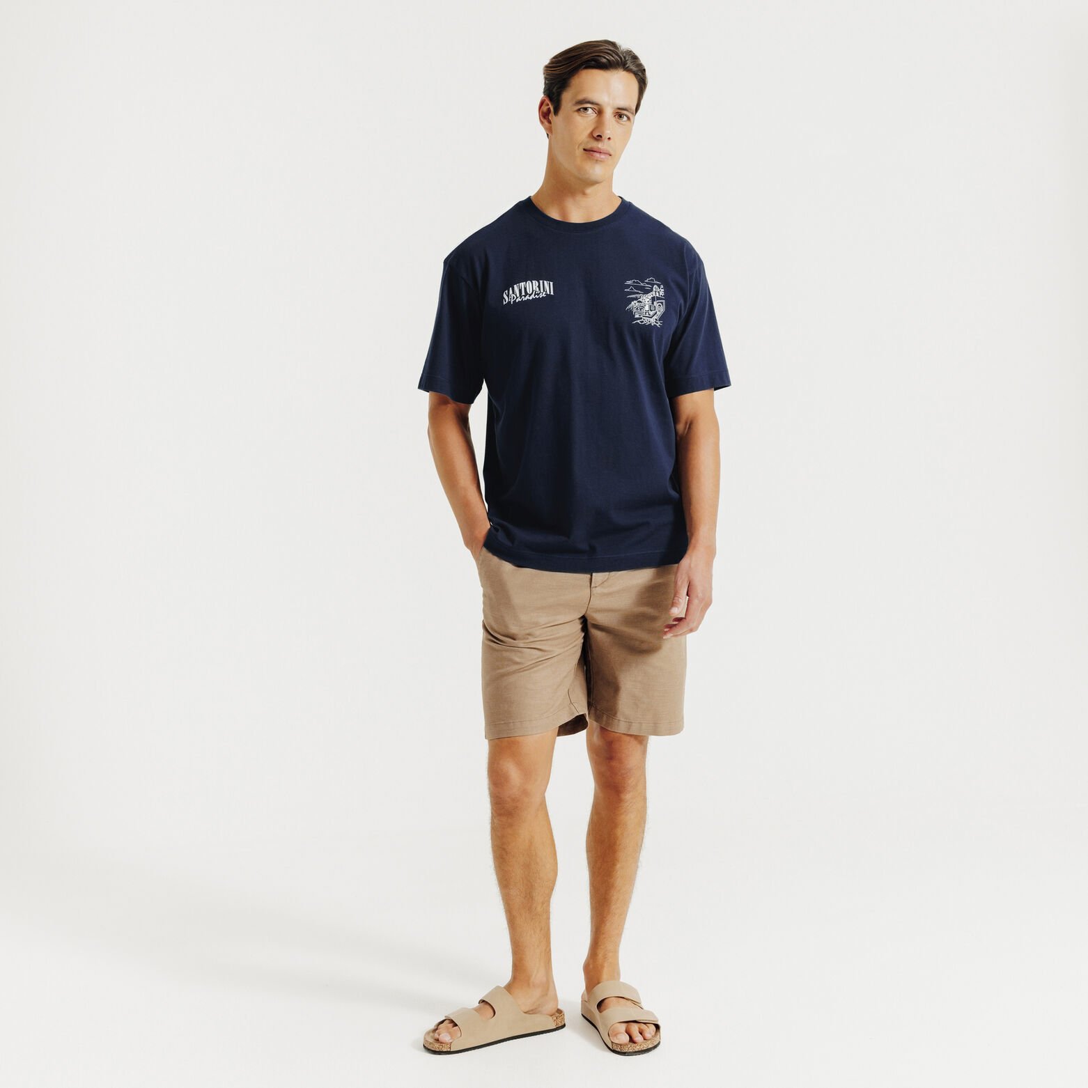 Tee shirt imprim&eacute; devant dos paysage