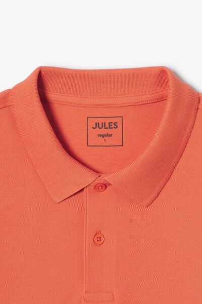 Polo manches courtes piqu&eacute; uni