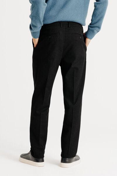 Pantalon chino tapered flanelle