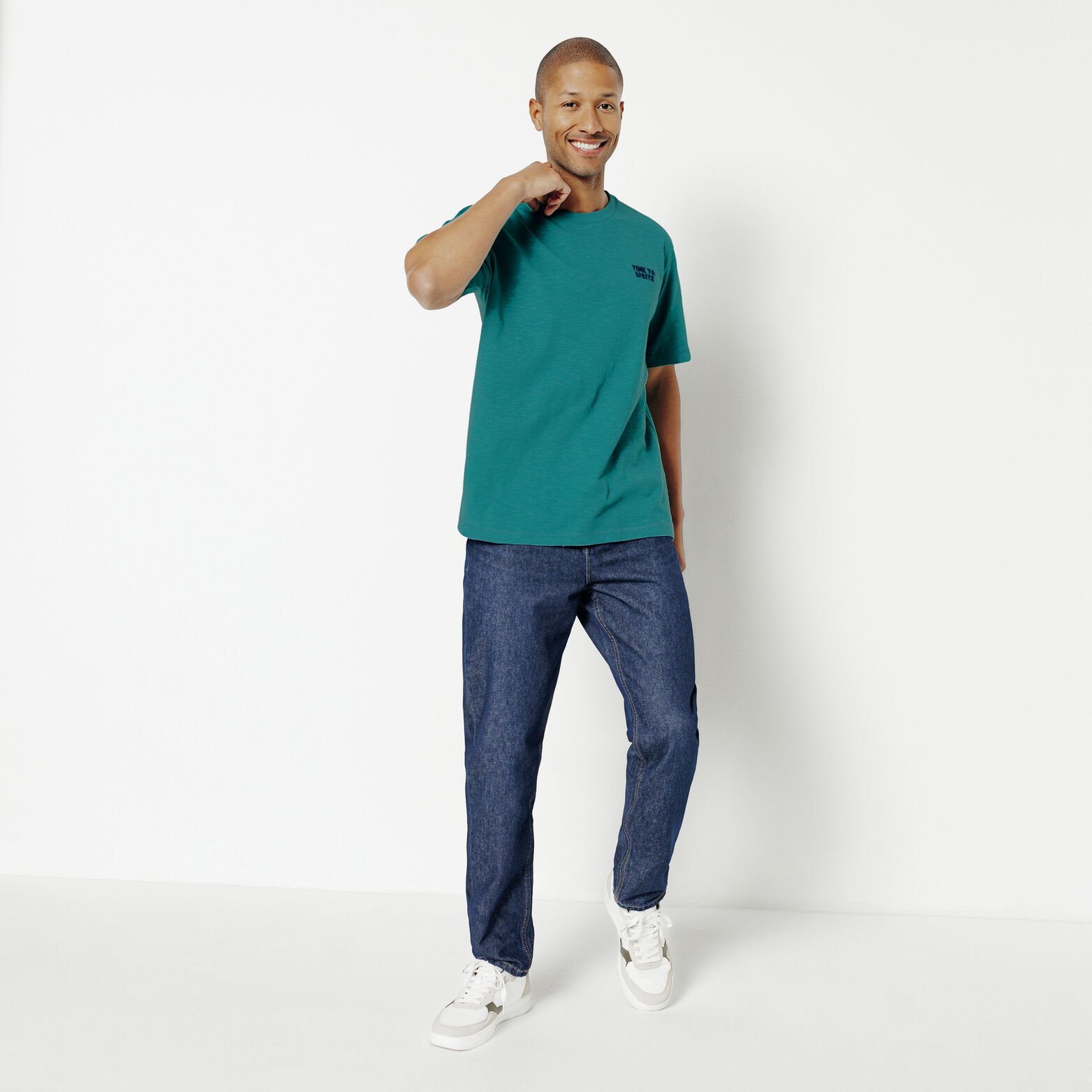 Tee shirt brod&eacute; en coton