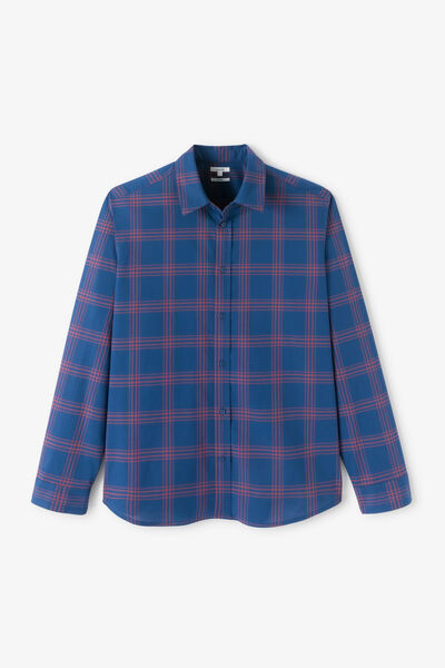 Regular fit geruite hemd in katoen