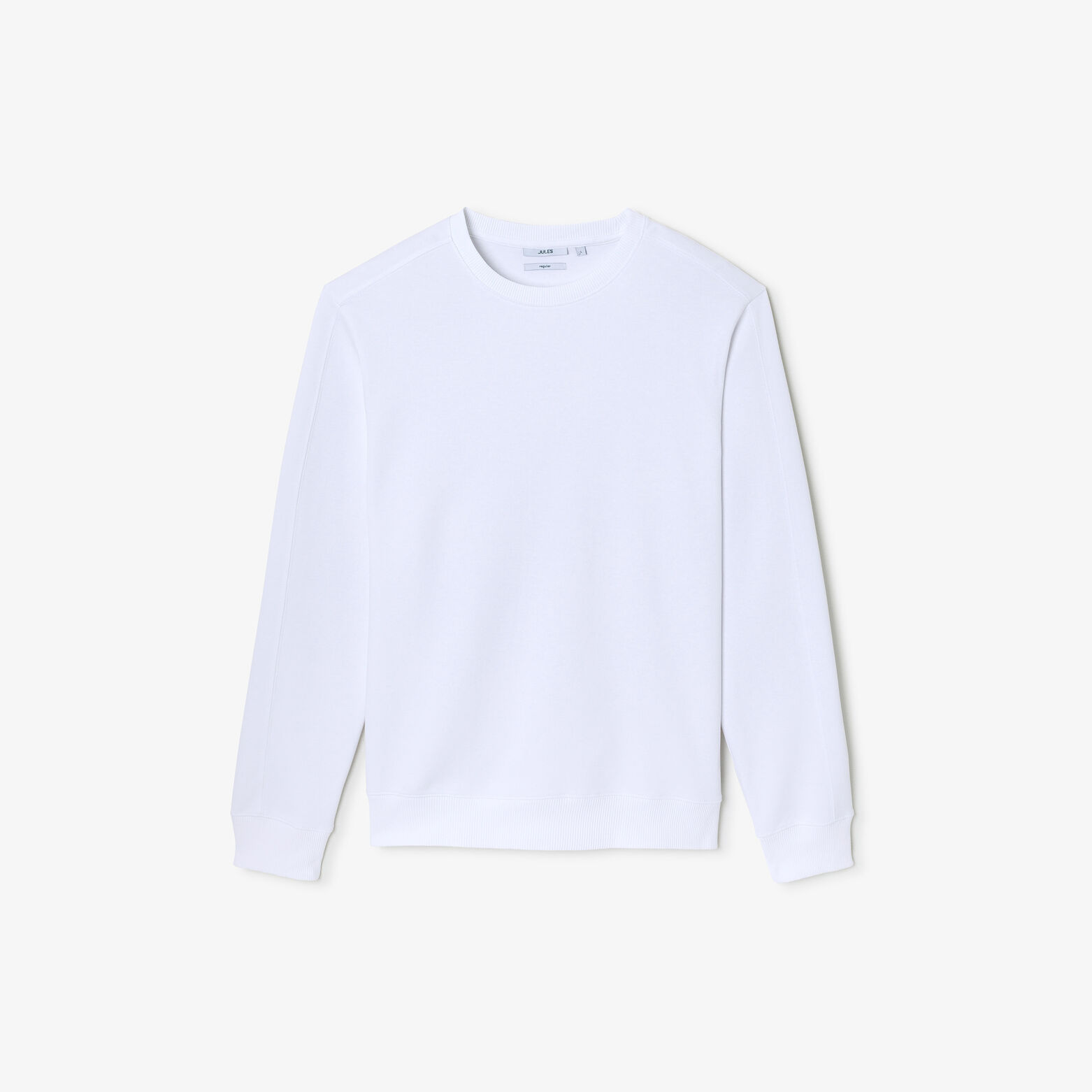 Sweater ronde hals in textuurstof