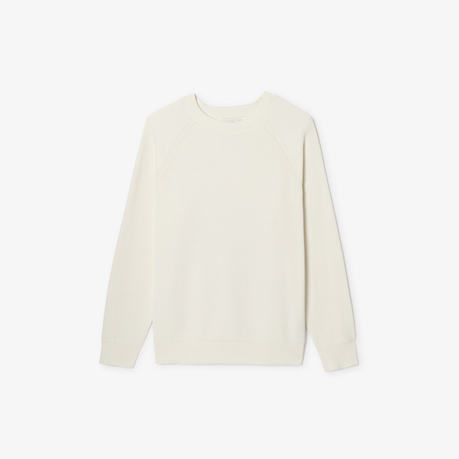 Trui met ronde hals in ribstof