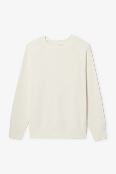 Pull col rond en cote