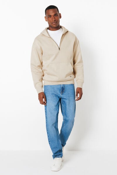 Sweat &agrave; capuche col zipp&eacute;