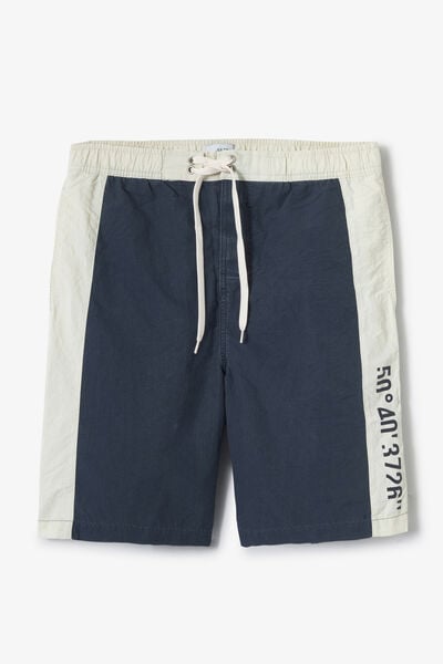 Maillot de bain long &agrave; bandes