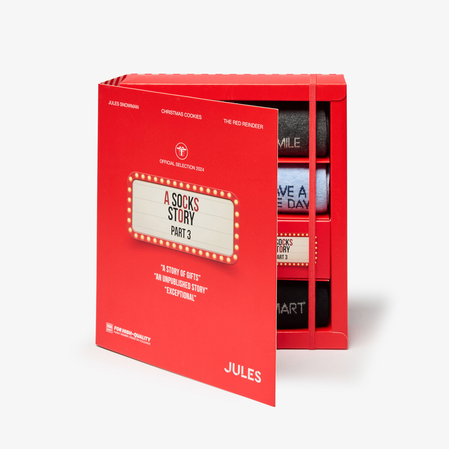 Coffret version anglaise 7 paires de chaussettes