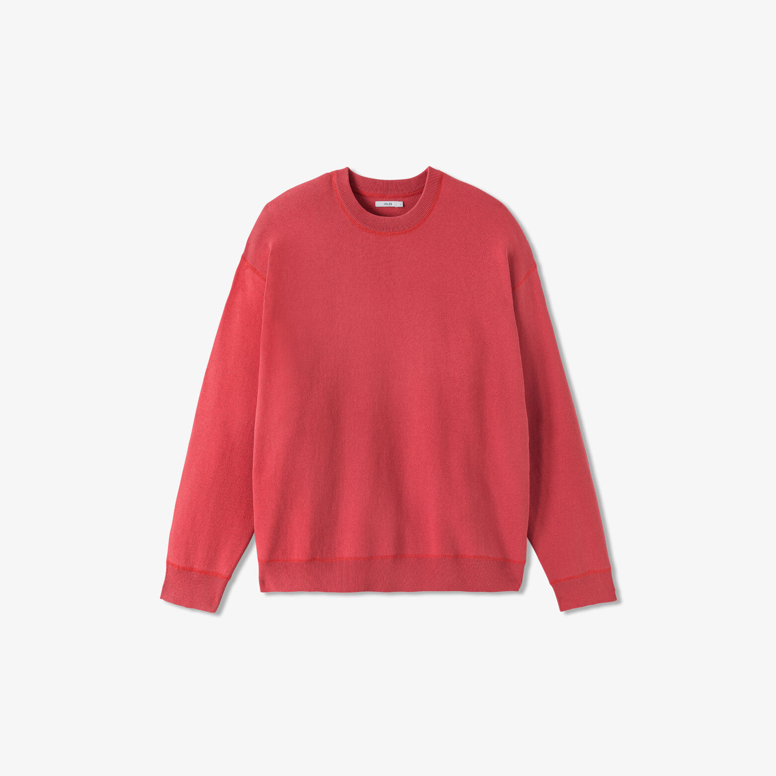 Pull col rond relax tricotage jacquard