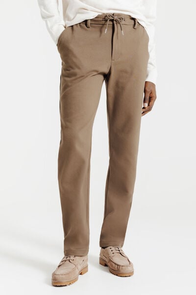 Pantalon chino tapered maille