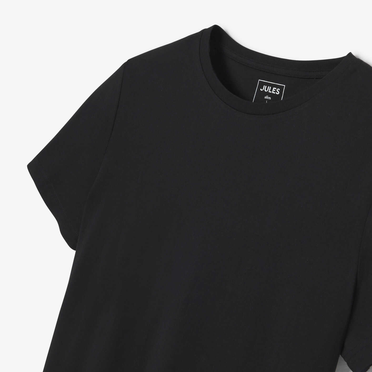 Tee shirt en coton col rond basique