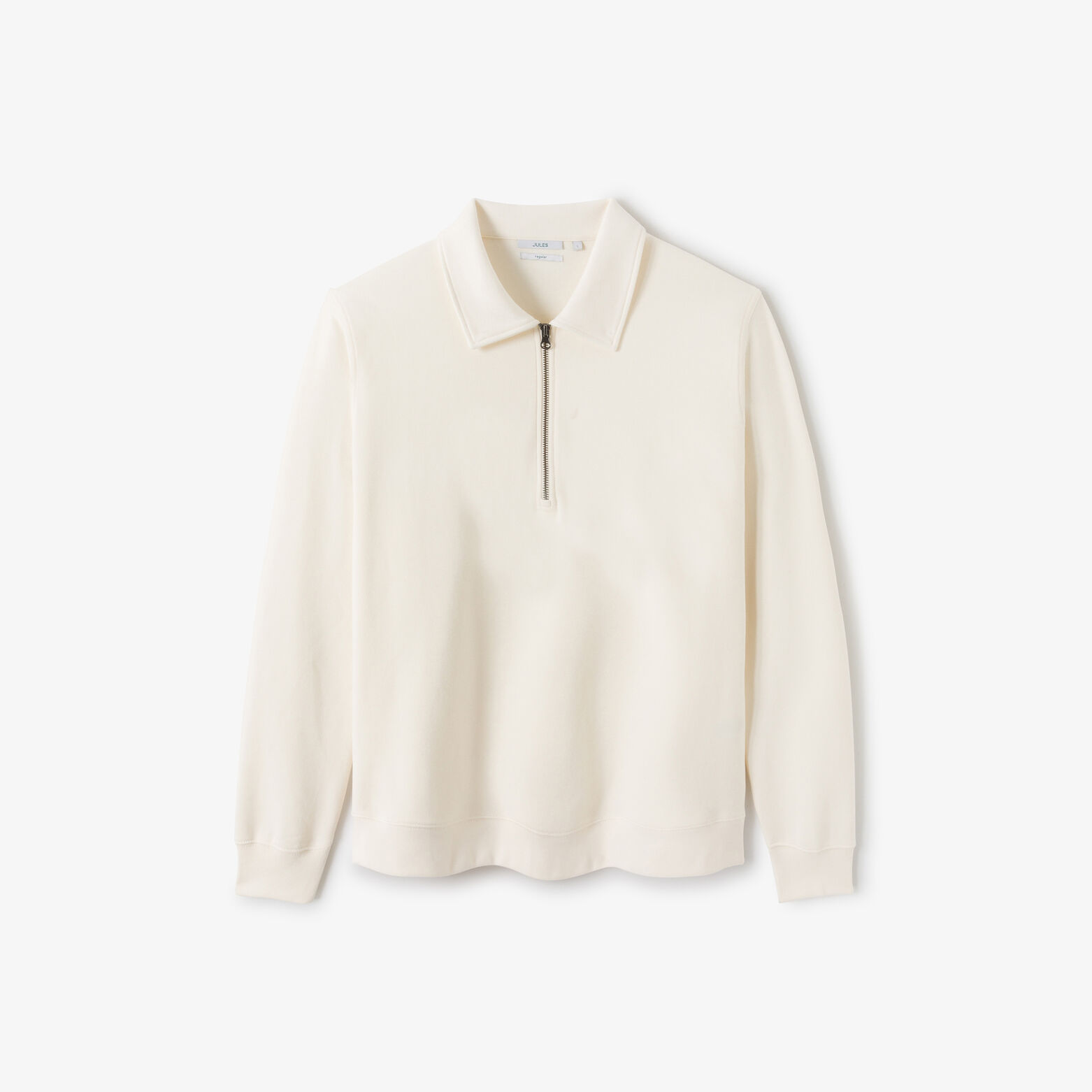 Sweat col polo zipp&eacute;