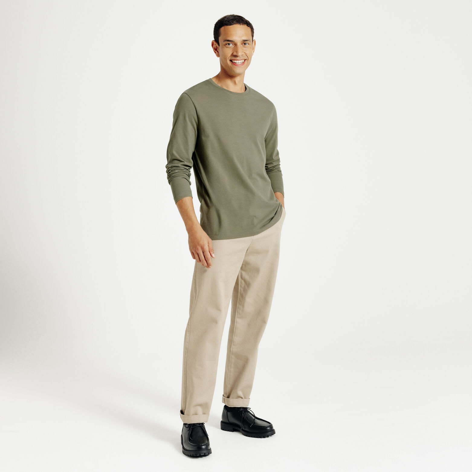 Tee shirt manches longues mati&egrave;re douce