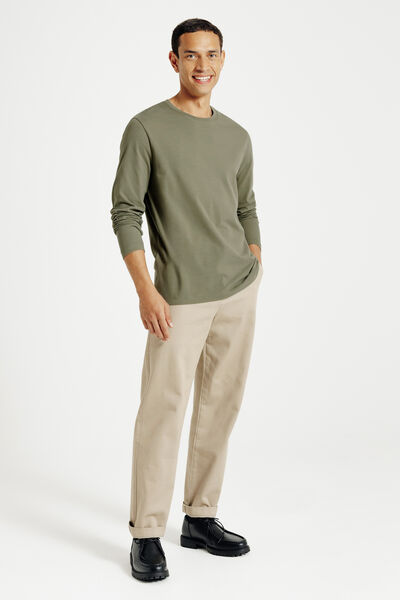 Tee shirt manches longues mati&egrave;re douce