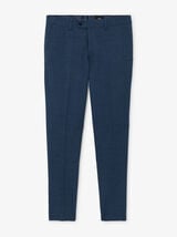 Pantalon de costume slim bi-ton