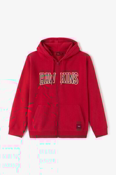 Sweat &agrave; capuche zipp&eacute; licence Stranger Things