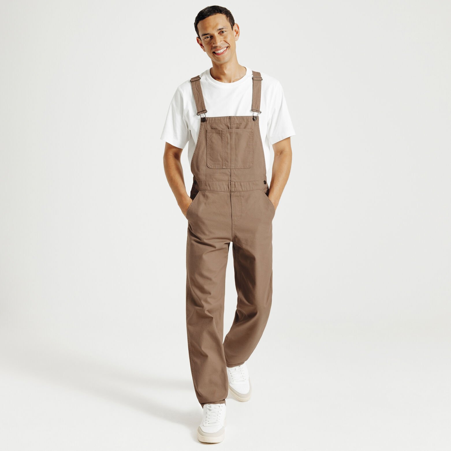 Salopette mati&egrave;re canvas