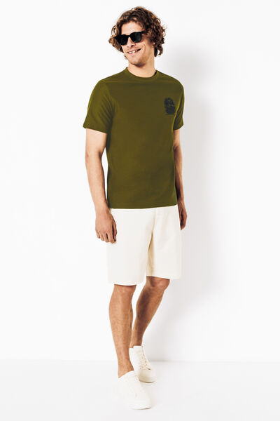 Geborduurd t-shirt in reli&euml;fstof