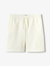 Effen bermuda met elastische tailleband