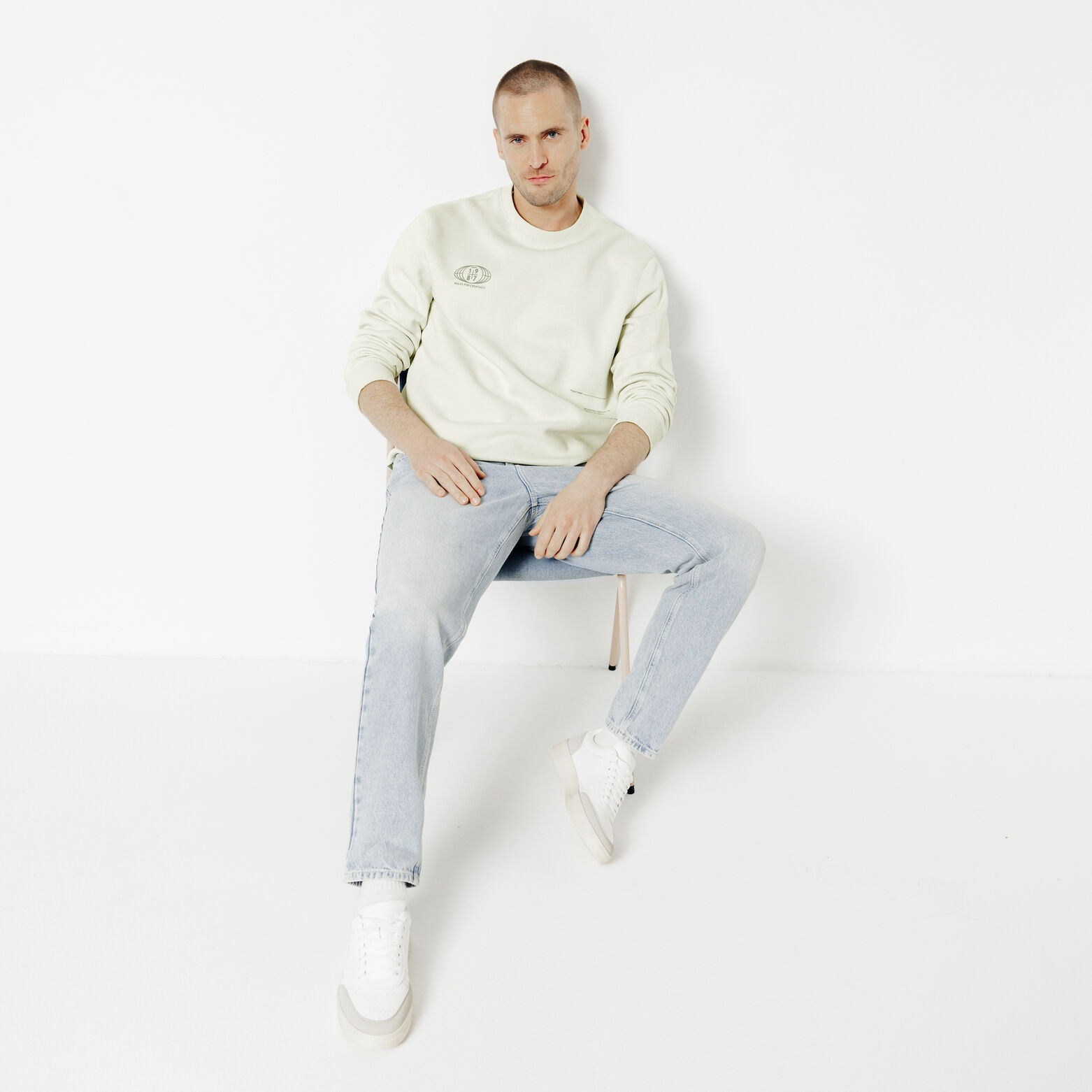 Sweat col rond imprim&eacute;