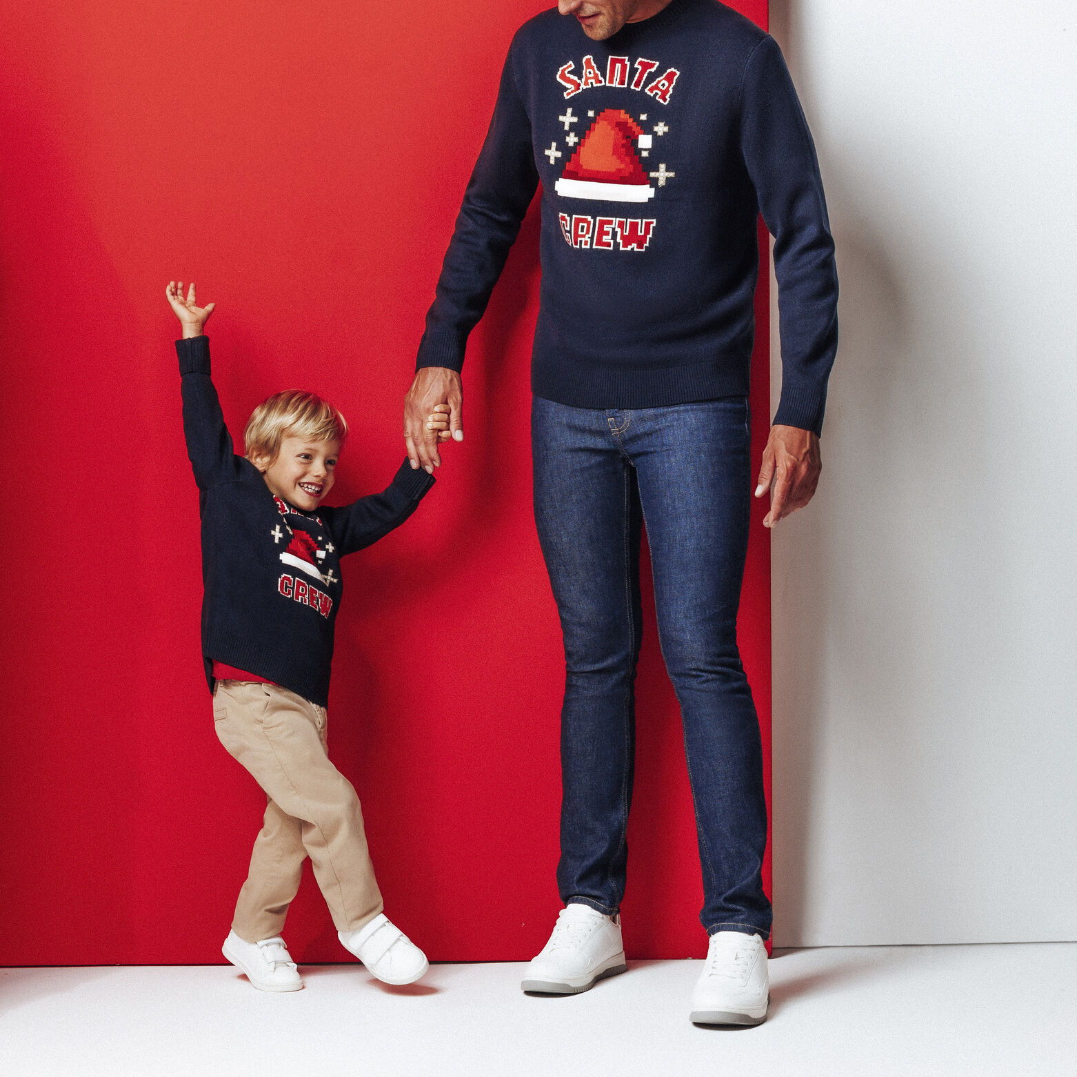 Kersttrui "Santa Crew" voor kinderen