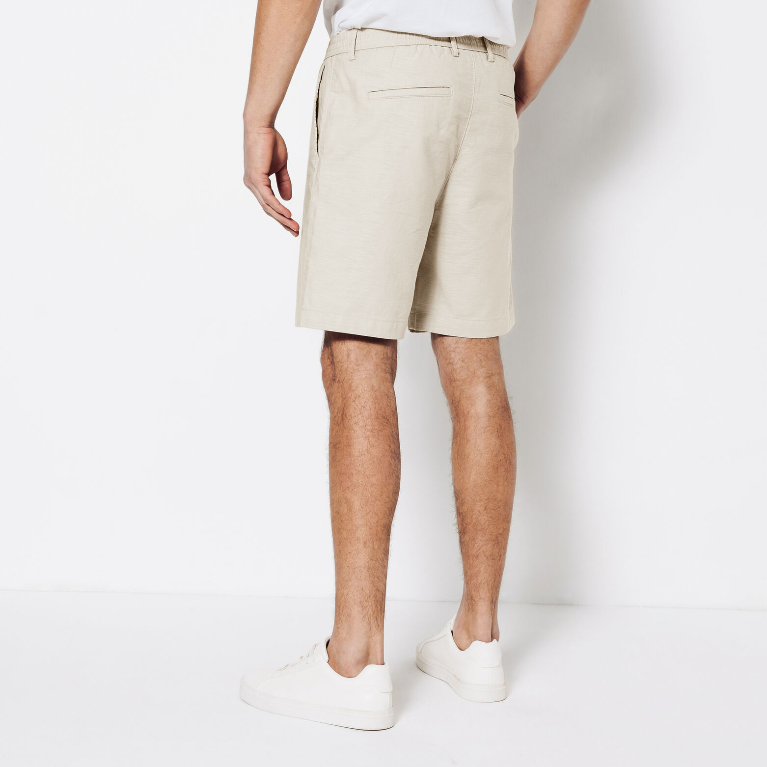 Bermuda en coton lin