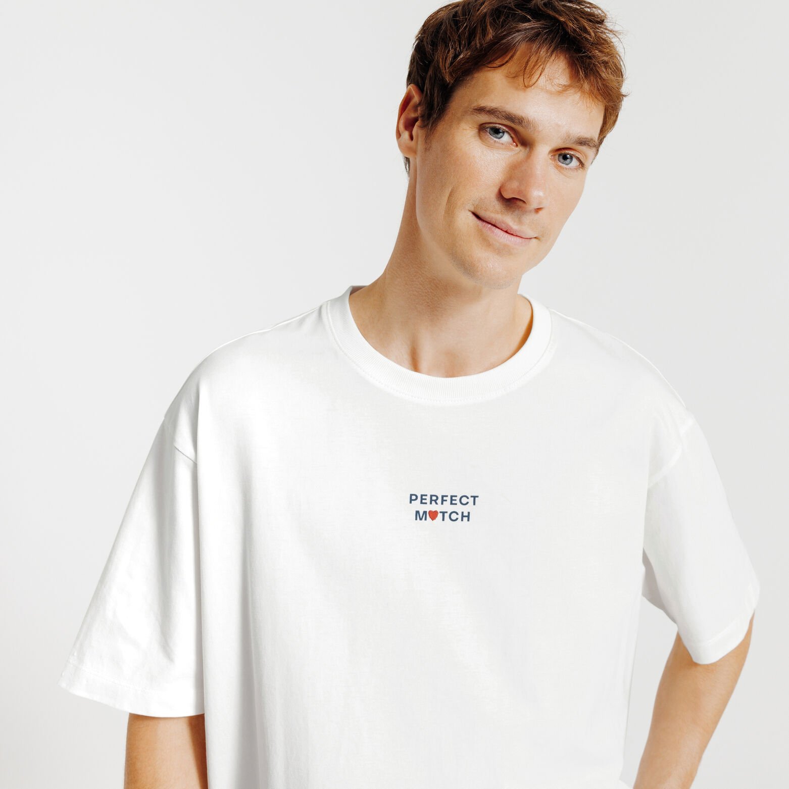 T-shirt met Sint-Valentijn print voor- en achteraa