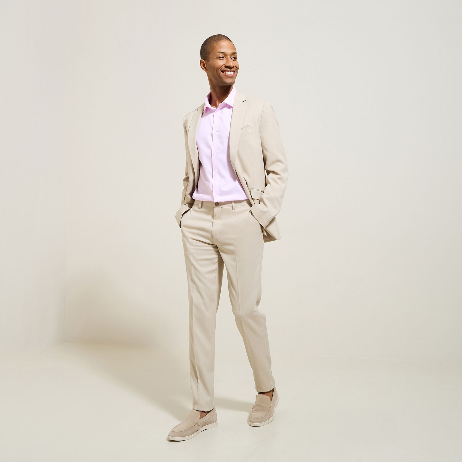 Chemise sans repassage en coton