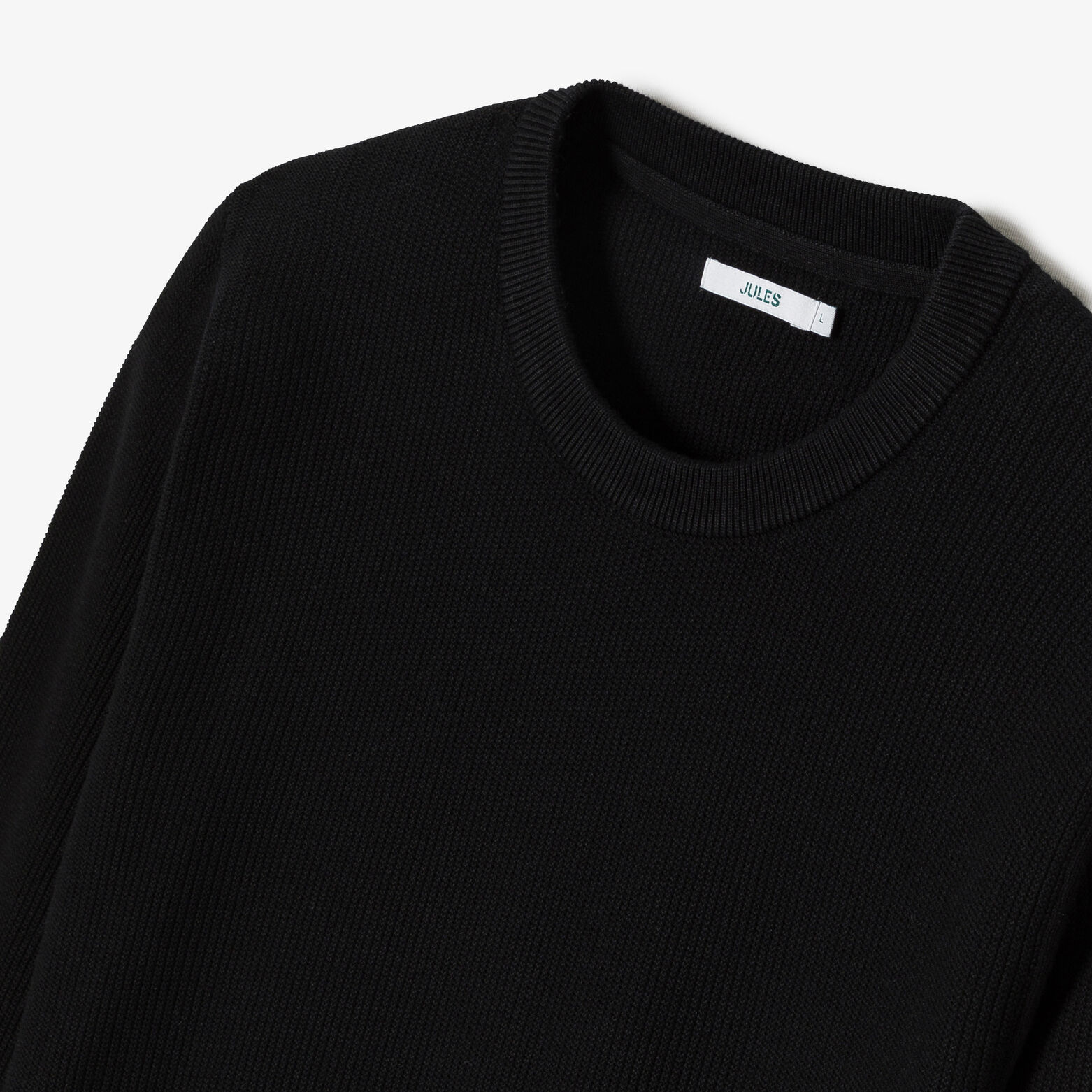 Trui ronde hals in fantasie stekenpatroon