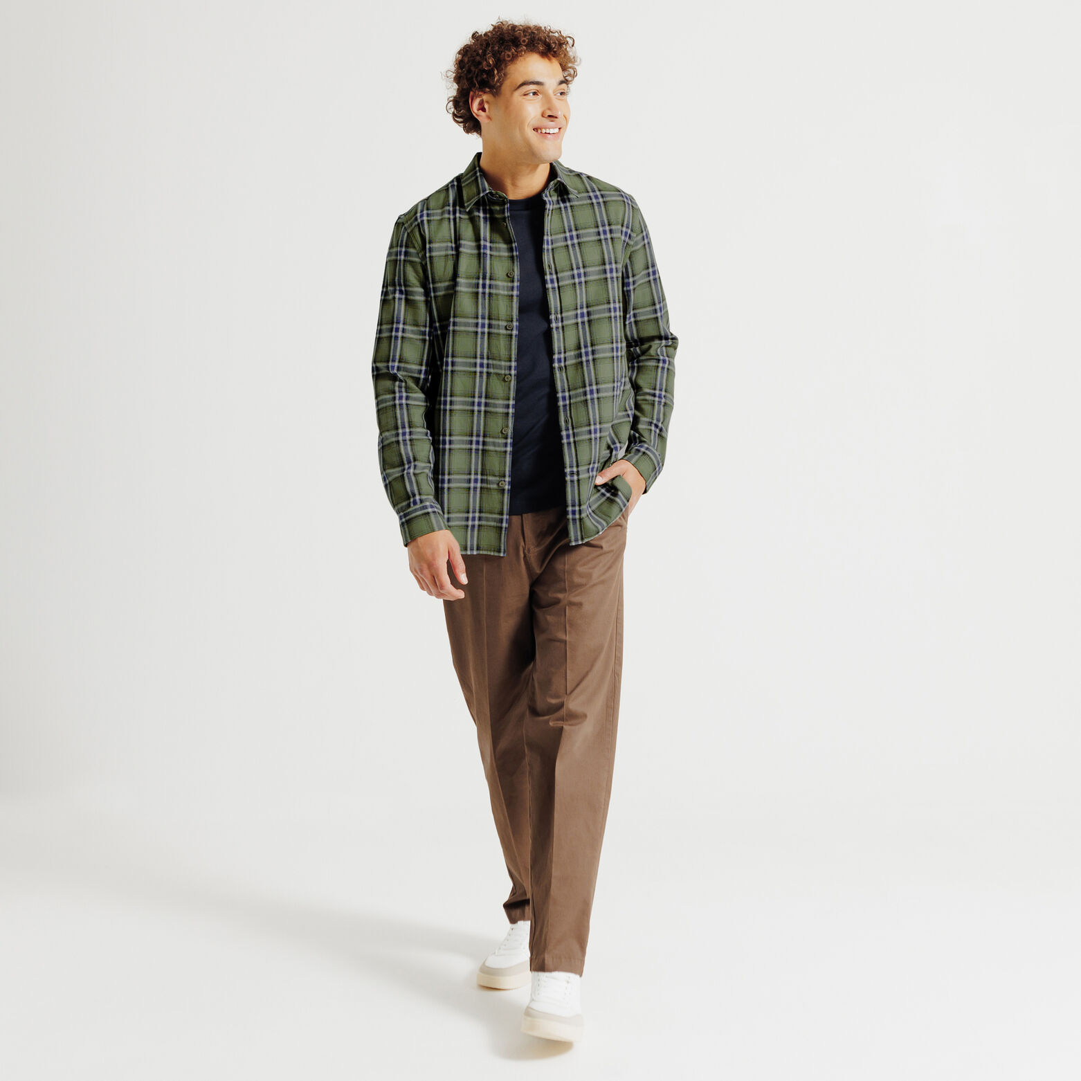 Geruit overhemd in flanel