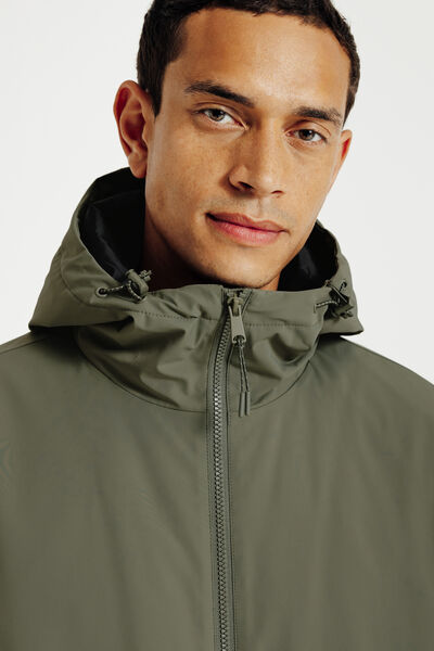 Blouson &agrave; capuche zipp&eacute;