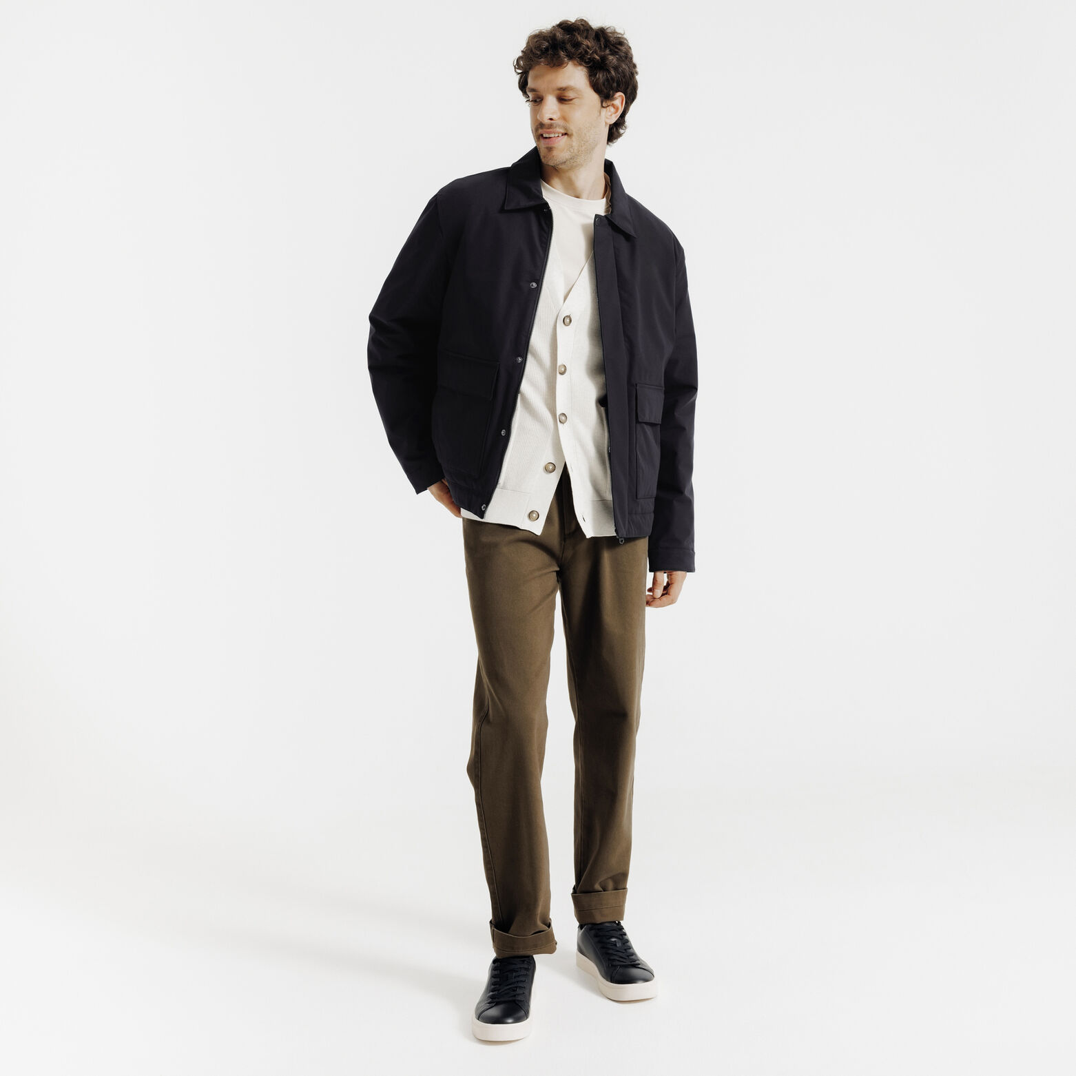 Blouson col chemise rembourr&eacute;