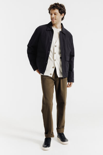 Blouson col chemise rembourr&eacute;