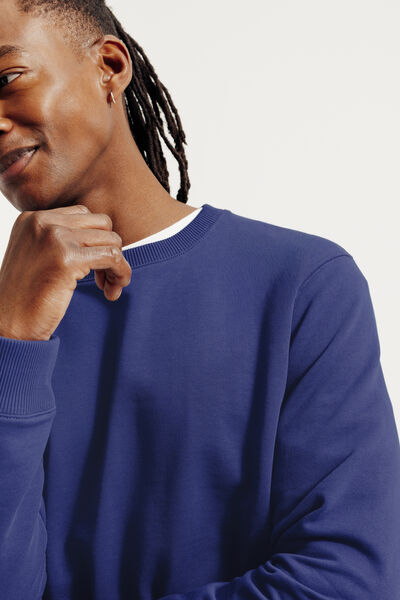 Sweat col rond uni