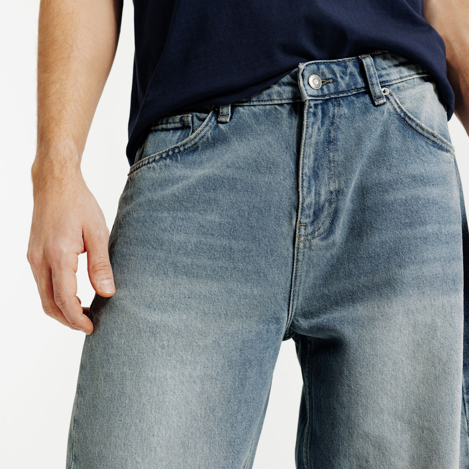 Pantalon Denim Bleu moyen