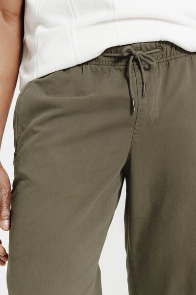 Pantalon straight taille &eacute;lastiqu&eacute;e
