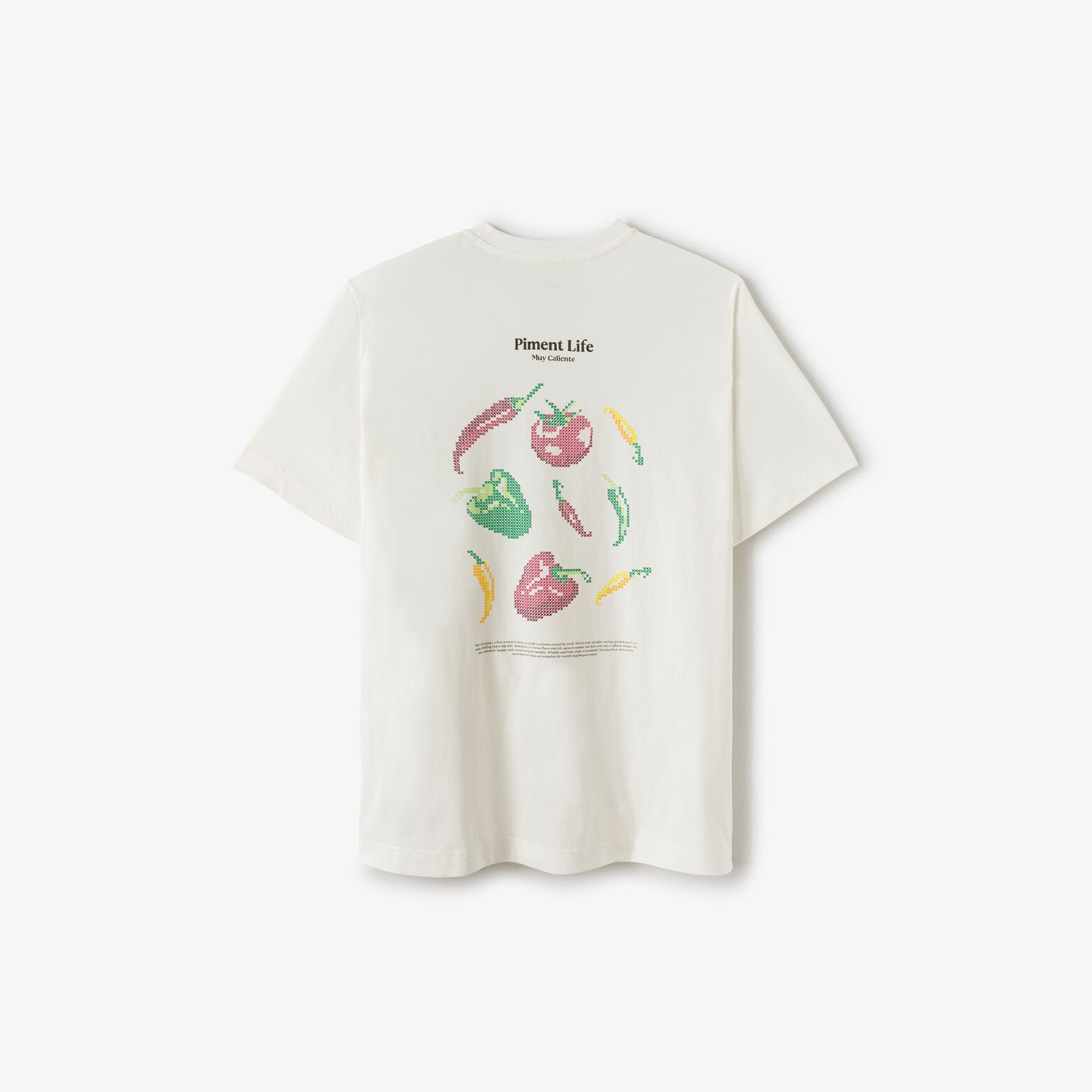 Tee shirt imprim&eacute; devant dos en coton