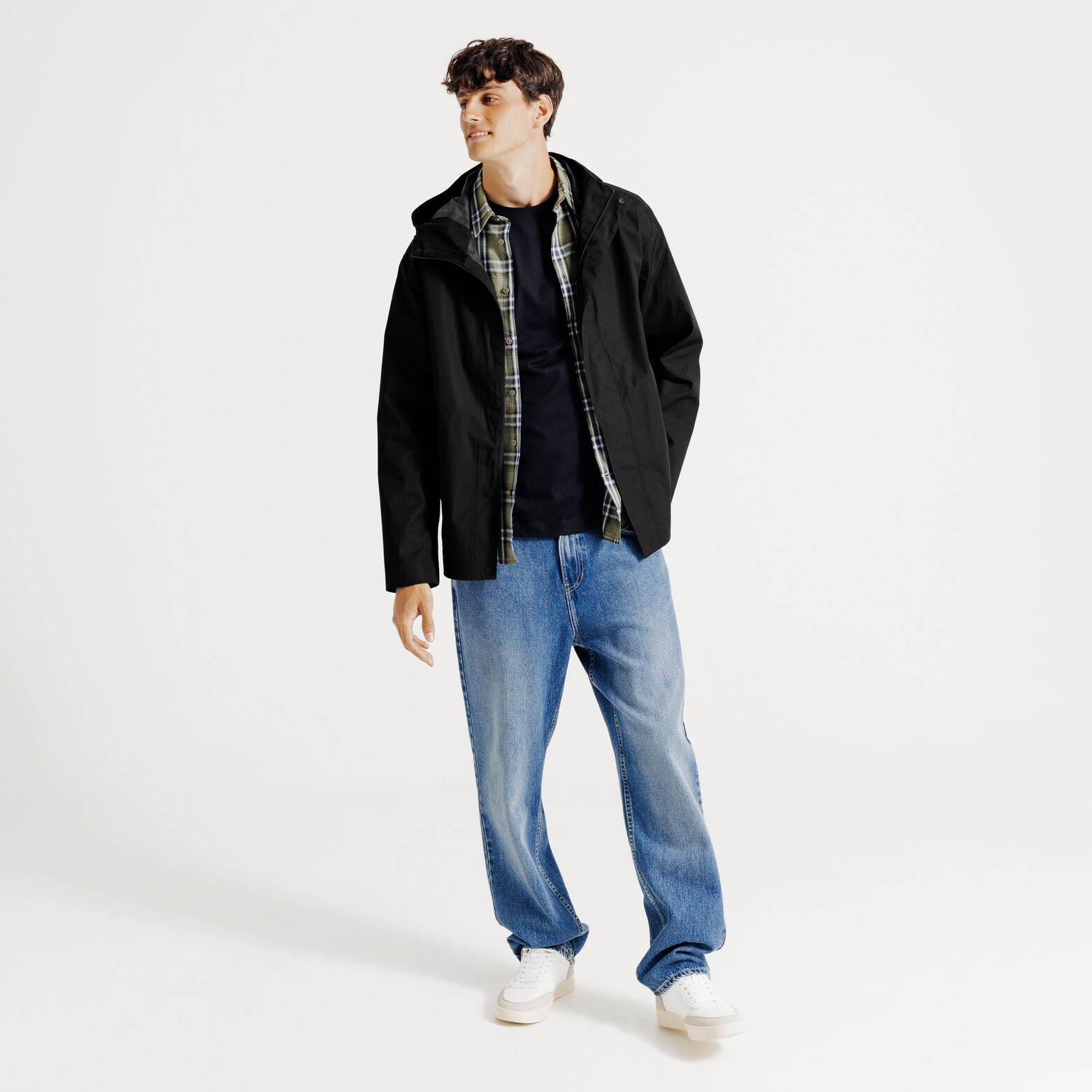 Parka courte waterproof &agrave; capuche