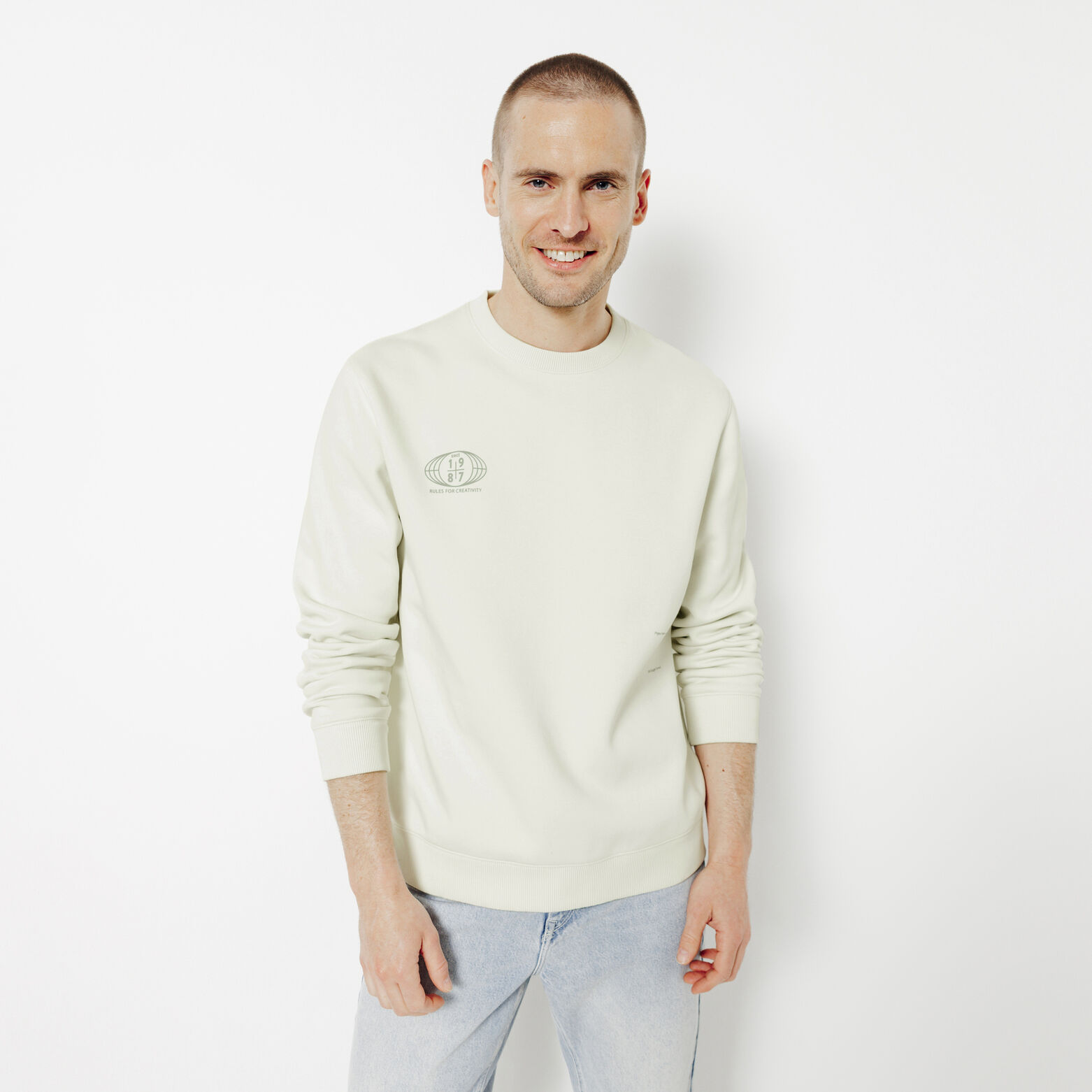 Sweat col rond imprim&eacute;