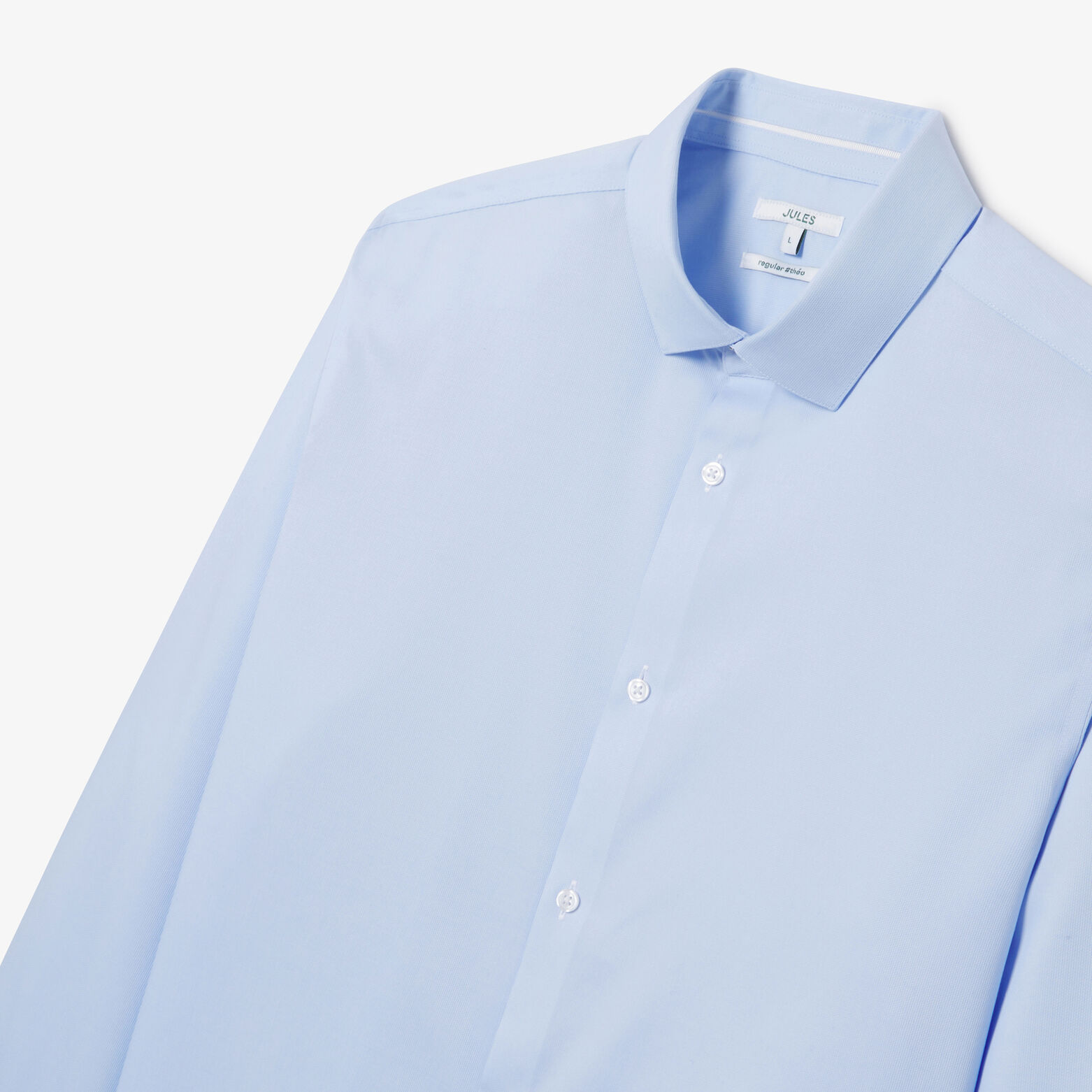 Chemise sans repassage en coton